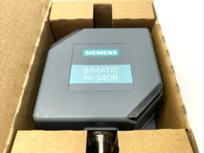 New | in-Stock Siemens SIMATIC RF340R Reader M12 8-Pin 75mm x 75mm x 41mm Sensors Michigan US | Maverick Industrial Sales #1393238