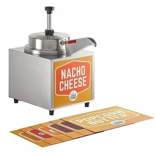 New 3.5 Qt. Electric Countertop Nacho Cheese Sauce Warmer Pump Dispenser 120V S3