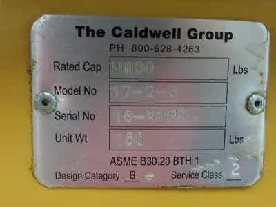 Used CALDWELL _UNKNOWN_ Miscellaneous MRO Indiana US | Arrow Industrial #1367467