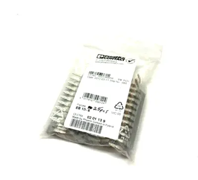 EB 10-8,0201139 | Phoenix Contact EB 10-8 Gray Insertion Jumper Bridge 0201139 PKG OF 25 - New Other
