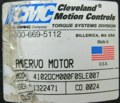 NEW CMC 4102DCM000F0SLE007 SERVO MOTOR