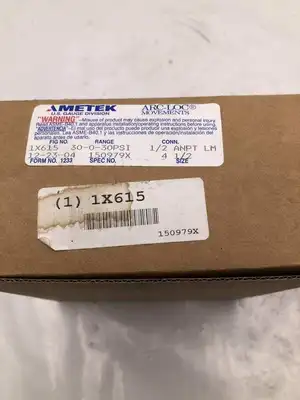 Ametek 1X615 4-1/2″ Pressure/Vacuum Gauge 0-30PSI -30-0in Hg, 1/2″NPT -NIB