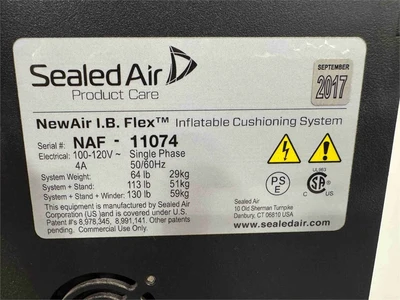 Used 2017 SEALED AIR NEWAIR I.B. FLEX Air Bubble Machines Florida US | MachineryMax #1461829