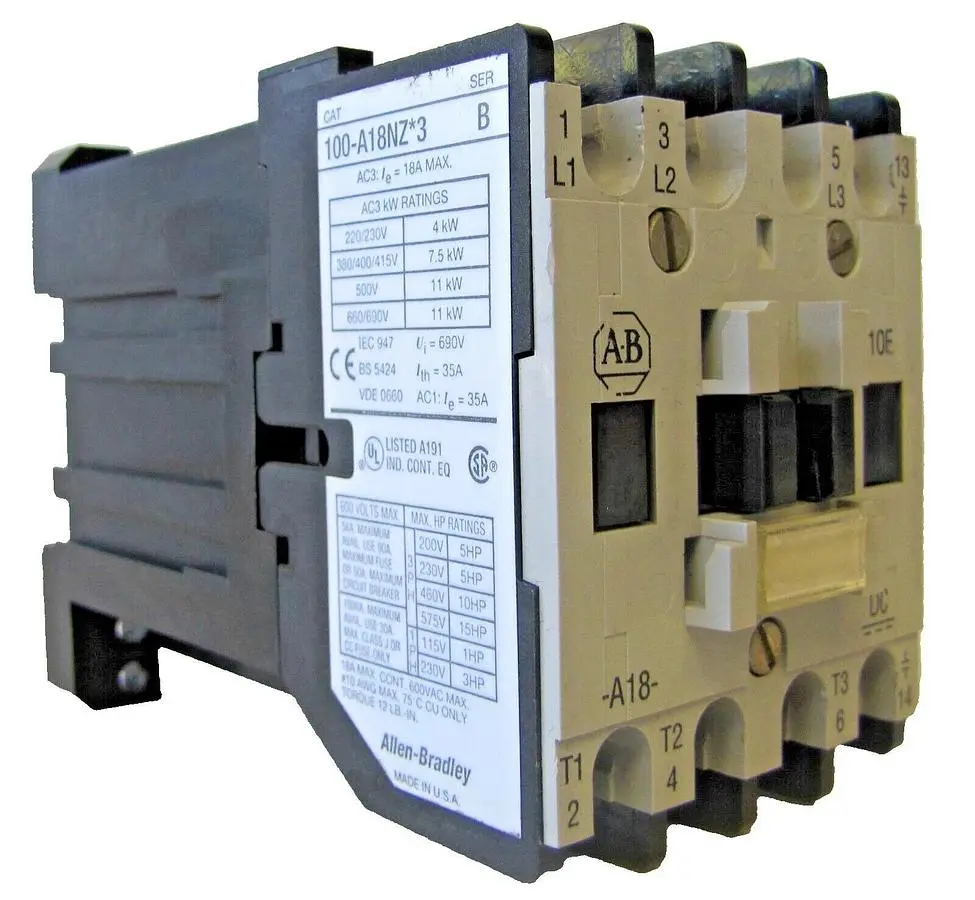 Allen Bradley AB 35A Contactor 100-A18NZ*3 12V DC Coil 35 Amp 10E