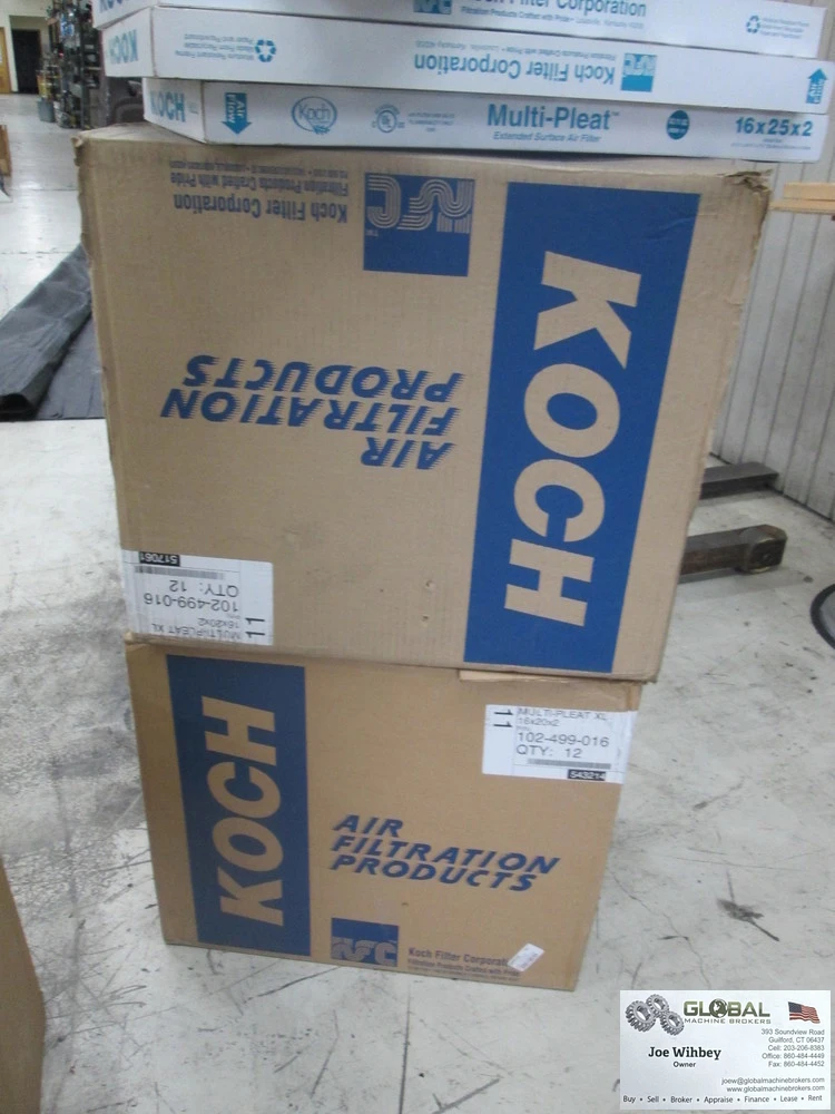 Koch Filter No.102-499-016 Pleated Panel Ext. Surface 16"W x 20"H x 2"D Case