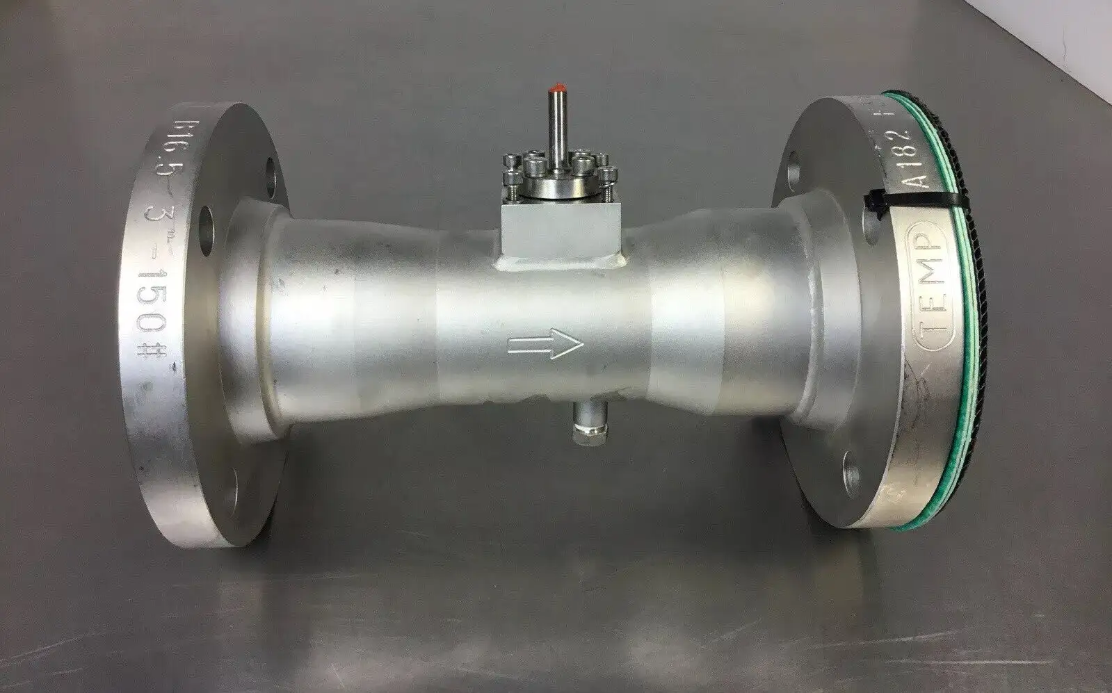 TEMP 3" Flanged Valve, Stainless Steel A182 F316L B16.5 3”-150# Loc.Wall