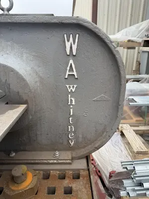 150 TON WHITNEY MODEL 7150AX12 PORTABLE HYDRAULIC FLANGE PUNCH & HYDRAULIC UNIT: YOBRO #24684