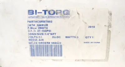 NEW BI-TORQ CSRBT002 VALVE CAT# NAMUR