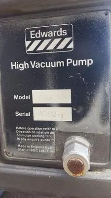 EDWARDS 40 TWO STAGE ROTARY VACUUM PUMP , GEC alpak motor 090SD