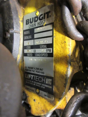Used BUDGIT BAH0215 Hoists (All Types) Minnesota US | Machinesused.com #1318237