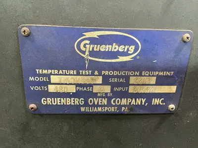 Used GRUENBERG T100H360 Ovens Ohio US | HGR 24 #1418592