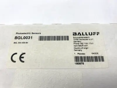 New | in-Stock BALLUFF BGL 30C-003-S4, BGL0031 Photoelectric Sensors | Maverick Industrial Sales #1113012