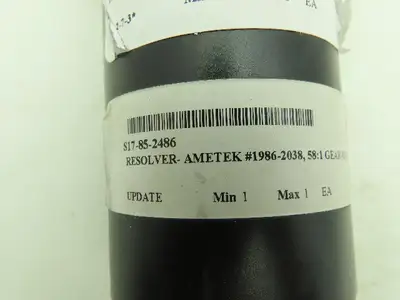 Ametek 19862038 Gemco Resolver 58:1 Ratio Gear Head Encoder