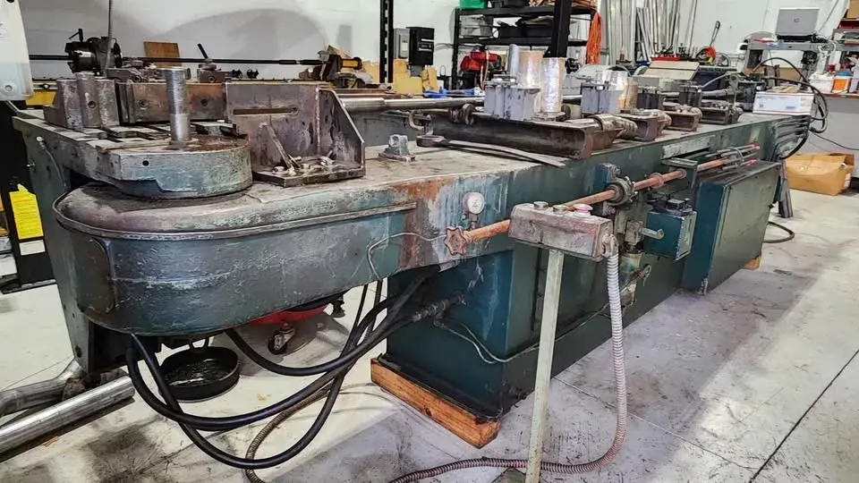 Used Pines #2 Hydraulic Tube Bender and tooling