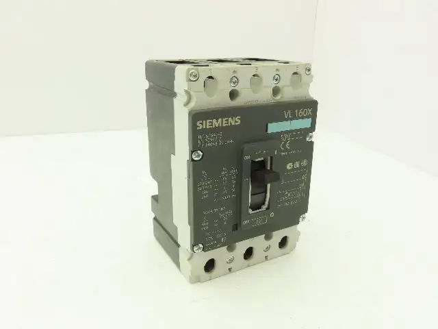 Siemens VL 160X 3VL1703-1DA33-0AA0 Circuit Breaker 3-Pole 3PH 32A 690VAC 250VDC