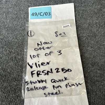 New | in-Stock Vlier FRSN250 Misc Fasteners California US | Davliegogo LLC #1710263