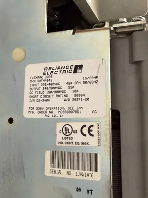 USED RELIANCE ELECTRIC Flexpak 3000