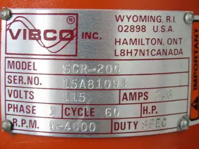 SCR-200 Flat Deck Paper Jogger Shaker Table 18x18" 0-4000 RPM 115V 2500 VPM