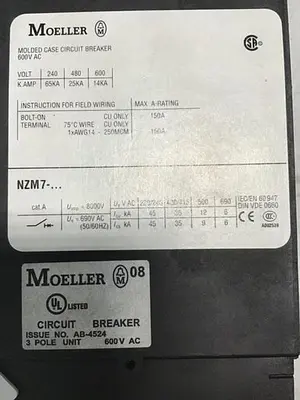 USED MOELLER NZM7-150N-NA