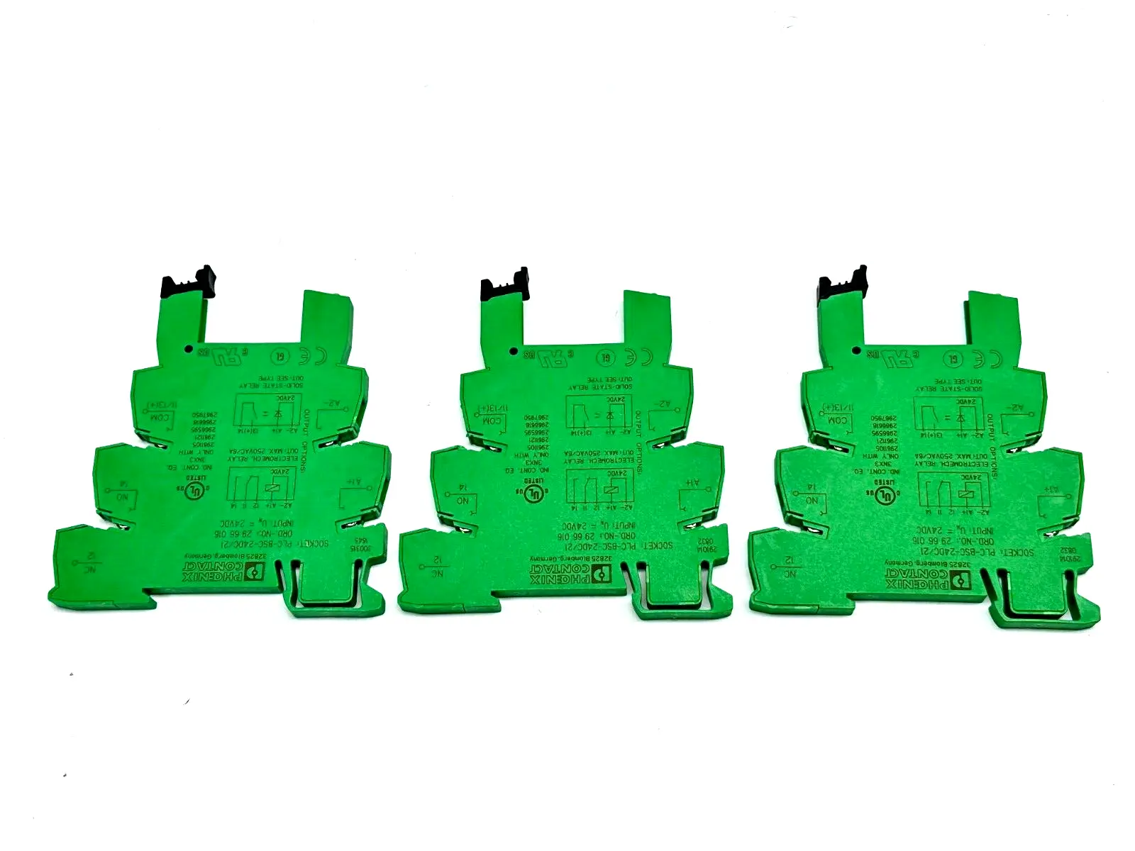 Phoenix Contact PLC-BSC-24DC/21 Relay Socket DIN 2966016 LOT OF 3