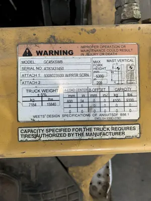 USED CATERPILLAR GC45KSWB