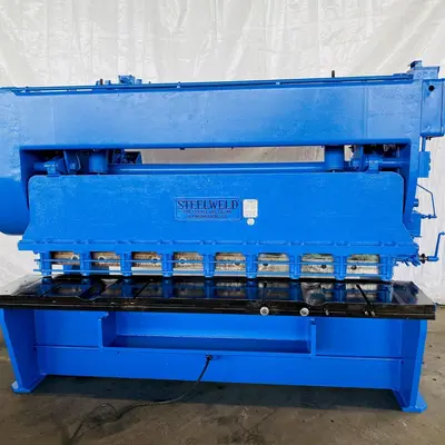 8' X 1/4" STEELWELD MODEL 4B-B MECHANICAL SHEAR: STOCK #14673