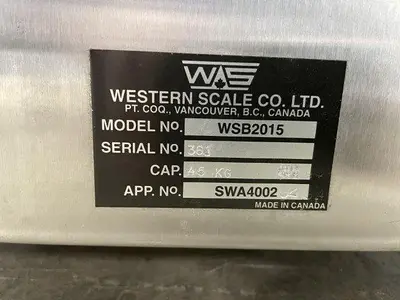 USED WESTERN SCALE CO WSB2015 | DF2000NS