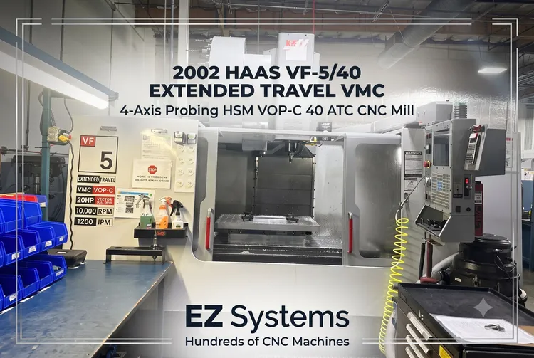 Used 2002 HAAS VF-5/40 Vertical Machining Centers California US | [EZ] EZ Systems #1279083
