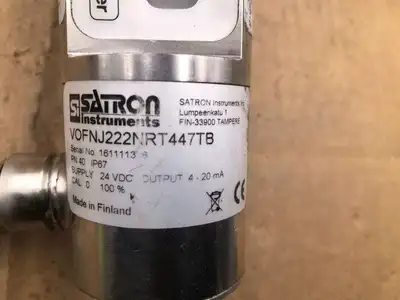 SI SATRON Instruments VOFNJ222NRT447TB VOM Optical Sensor 24VDC 4-20mA