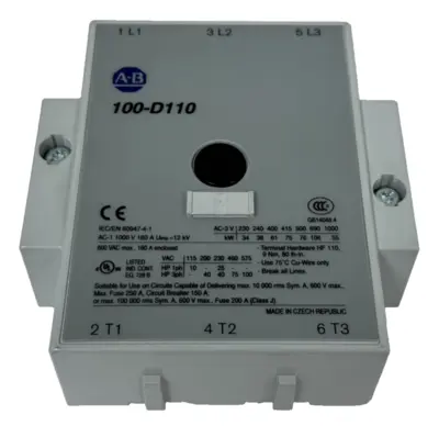 ALLEN BRADLEY 100-D110 CONTACTOR TOP COVER ASSEMBLY UNUSED SURPLUS