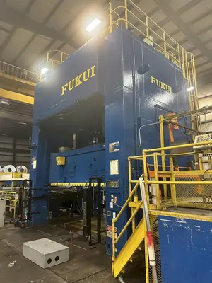 400 TON FUKUI BLANKING PRESS. 72" X .128" X 70,000 LB SERVO FEEDLINE STOCK #  0956723
