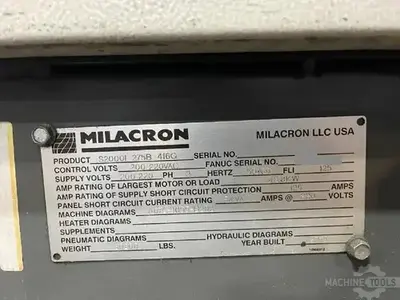 USED 2015 CINCINNATI MILACRON ROBOSHOT S2000I 275B