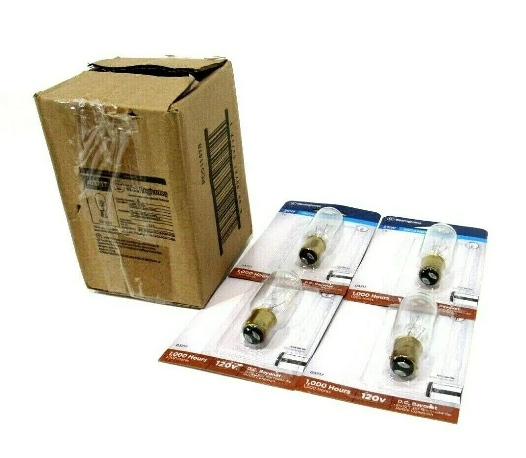LOT OF 4 NEW WESTINGHOUSE 03717 LIGHTBULBS