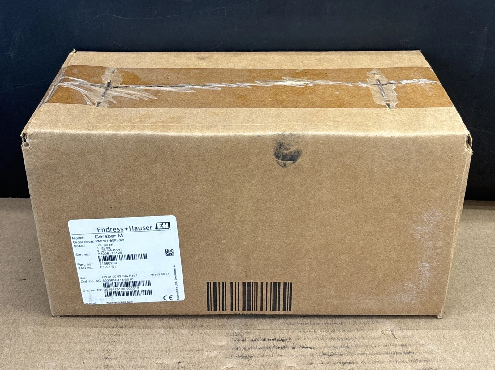 New | in-Stock Endress Hauser PMP51-85PJ3/0 Sensors Indiana US | J&J Industrial Supply #1493388
