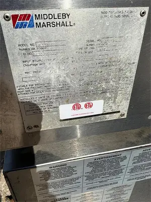 USED MIDDLEBY MARSHALL GAS TRIPLE DECK CONVEYOR OVENS PS536GS