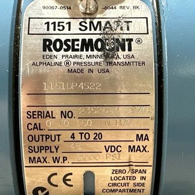 NEW Rosemount 1151DP4S22
