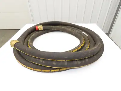 Buckeye Rubber MIL-H-6615 Transfer Hose 1-1/2" x 35'  w/Brass Fittings