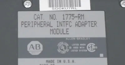 USED ALLEN BRADLEY 1775-RM PERIPHERAL INTFC ADAPTER MODULE, 1775RM