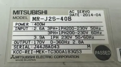 NEW MITSUBISHI MR-J2S-40B SERVO AMPLIFIER MELSERVO MR-J
