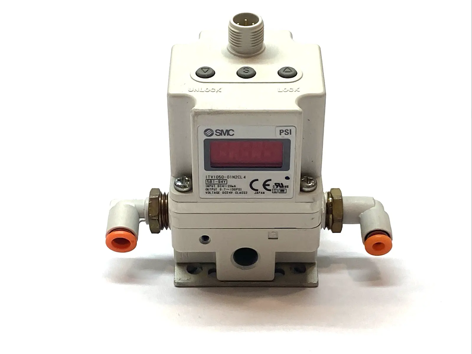 Used SMC Electro-Pneumatic Regulator1/4" NPT Ports Air Pressure Regulators Michigan US | Maverick Industrial Sales #1389696