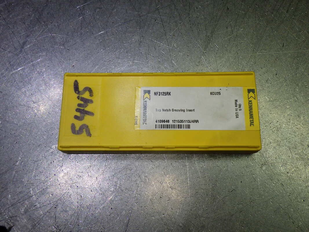 Kennametal Carbide Grooving Inserts QTY5 NF3125RK KCU25 (LOC1465)