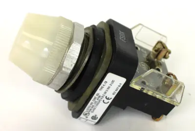 Allen Bradley 800T-Q24 White Illuminated Pilot Light 24 Vac/Vdc