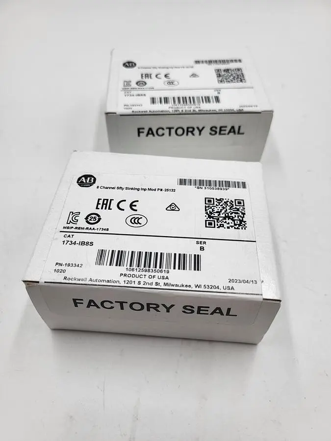 New | in-Stock ALLEN-BRADLEY ALLEN BRADLEY SAFETY INPUT MODEL 1734-IB8S / # 193342 SEALED** BOX** PLC Input & Output | ND Industrial Surplus #1216952