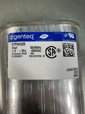 Used Genteq 97F6622s Capacitors South Carolina US | Palmetto Automation #1161301
