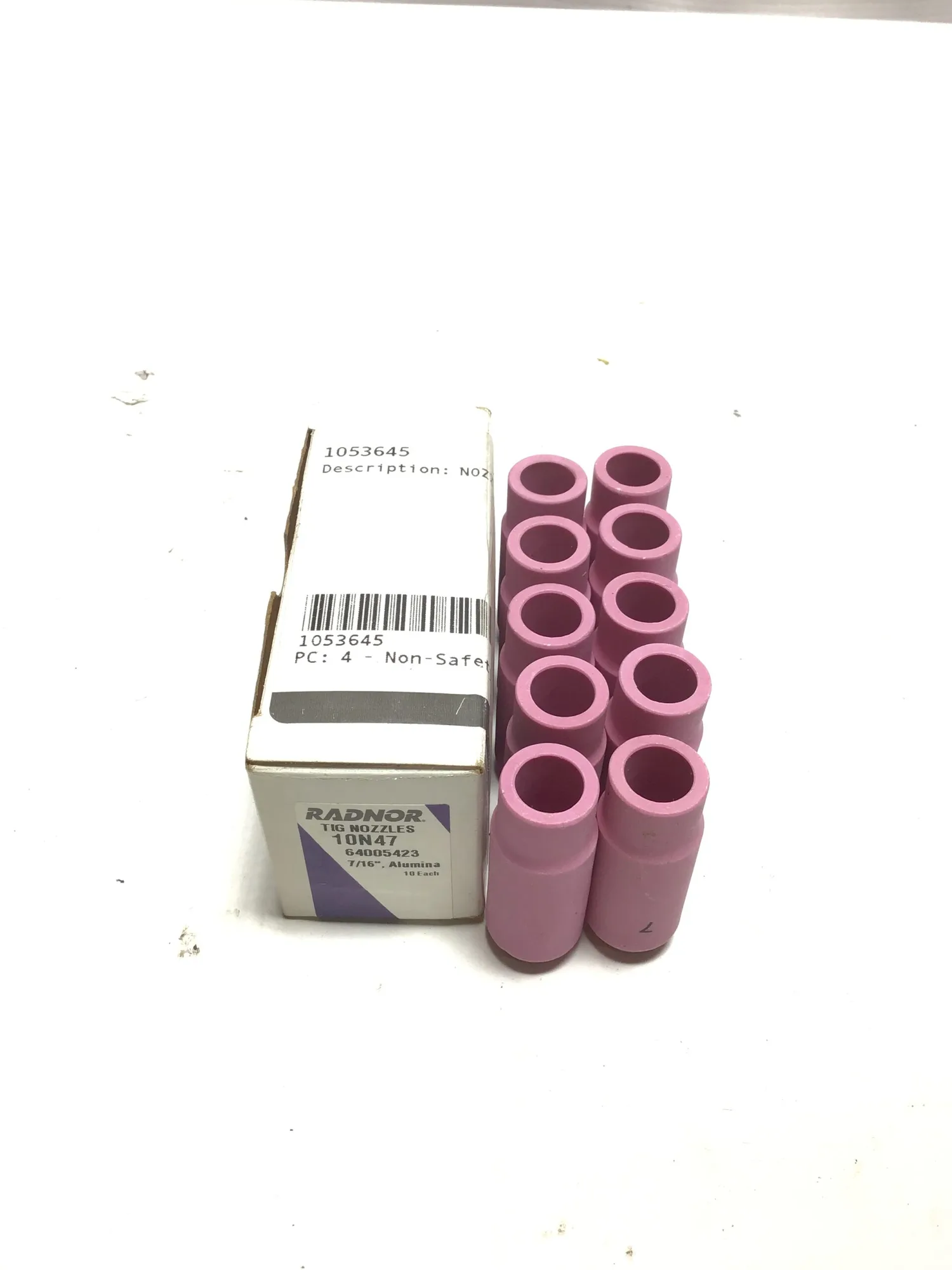 Radnor 10N47 Tig Nozzles 7/16″ Alumina