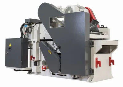 Northtech NT-610EL Heavy Duty 25HP+25HP Double Surface Planer (w/ Helical Cutter Heads)