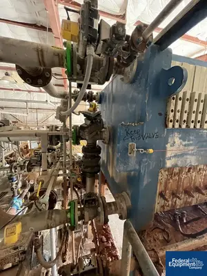 USED Durco 47.24" (1200 MM) Durco Filter Press, Model EPMM1200/32-52