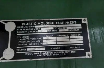 Used N/A MD200-4835 Molding Presses Ohio US | G-2000, Inc. #1258249