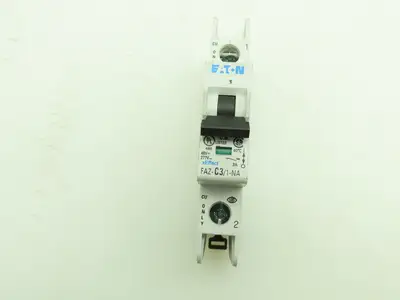Eaton FAZ-C3/1-NA Miniature Circuit Breaker 3A 277AC 48VDC Lot of 2