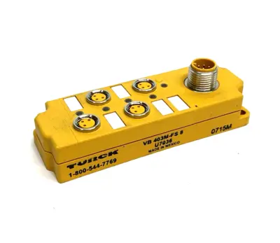 USED TURCK MULTIBOX SENSOR/ACTUATOR JUNCTION BOX 4-PORT U7036